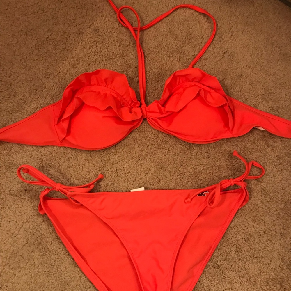Adorable orange/ coral bikini